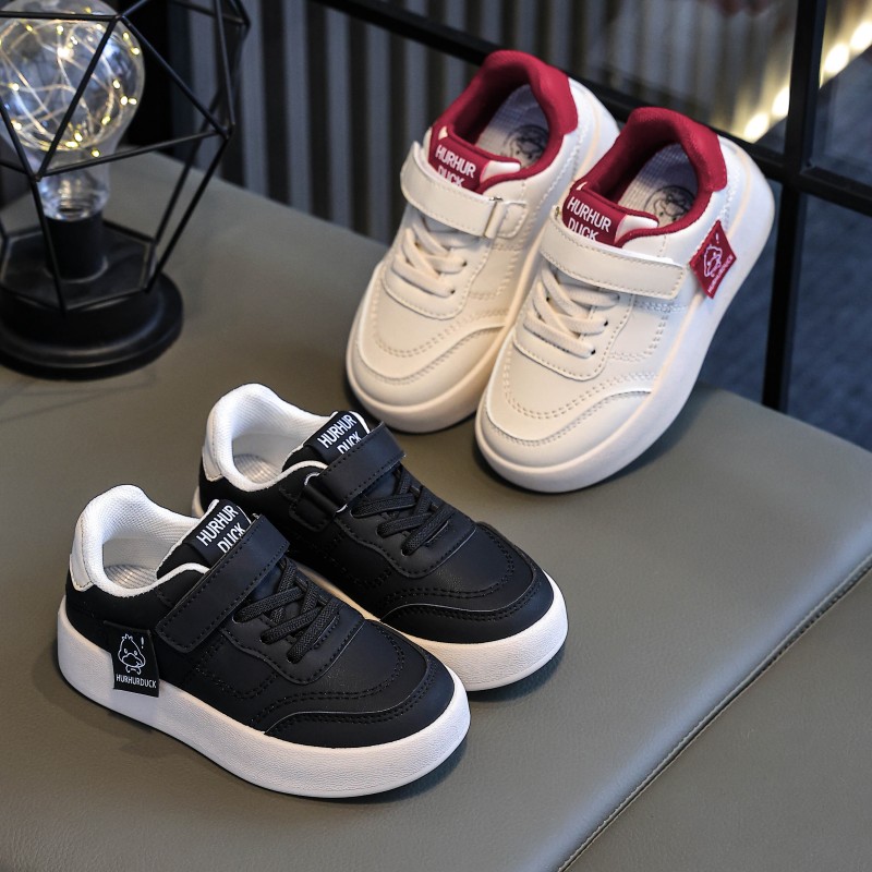 儿童运动鞋2025春季新款女童鞋子爆款安哥拉红色德训鞋男童板鞋