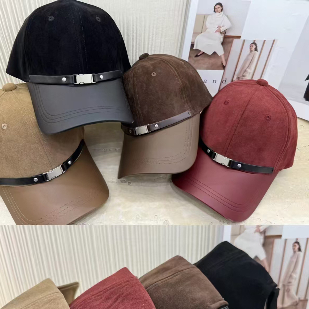 QLX.进口欧美2025拼接檐皮扣棒球帽加大加深鸭舌帽女
