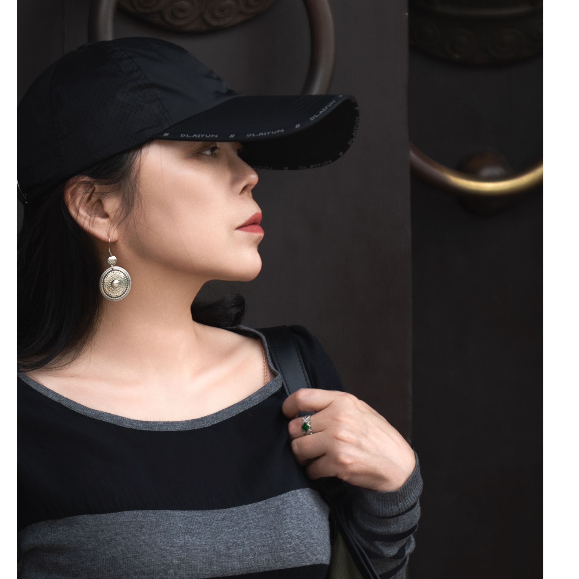 合金耳饰 泰国手工腾雕花泰银耳饰