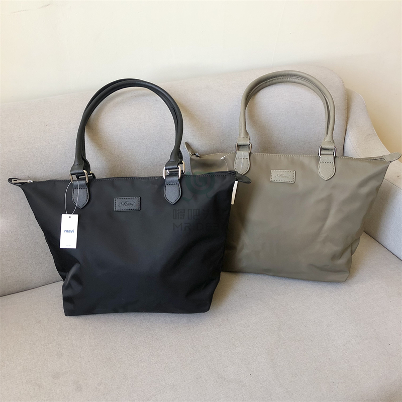 外单防水尼龙单肩包大挎包托特包 百搭轻便妈咪包