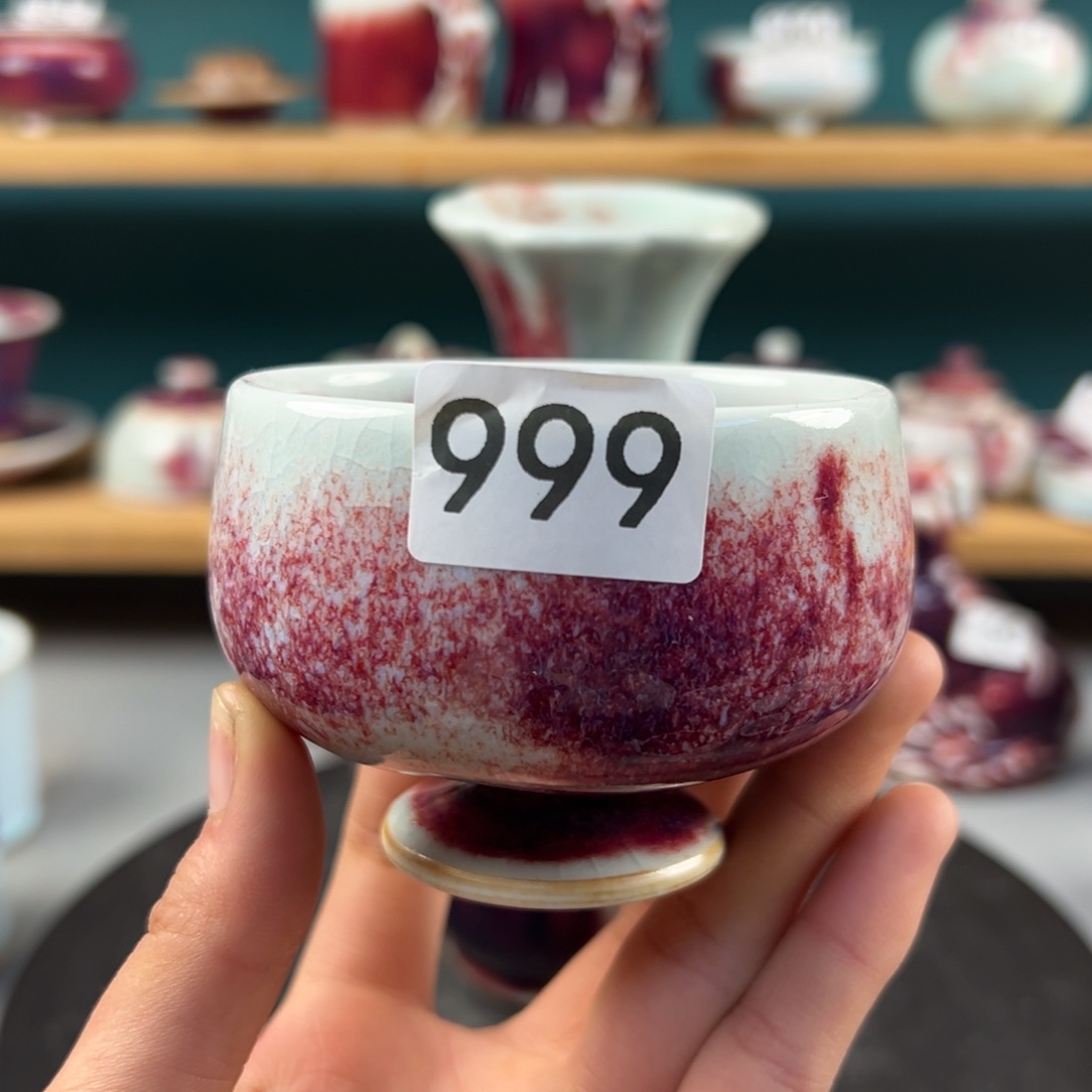 瓷片微瑕主人杯纯手工