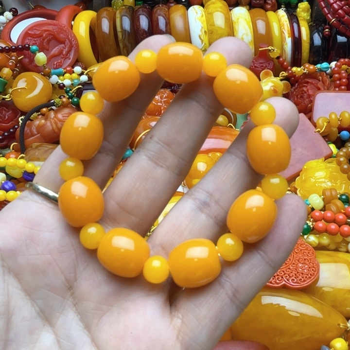 树脂制品23号黄色手串