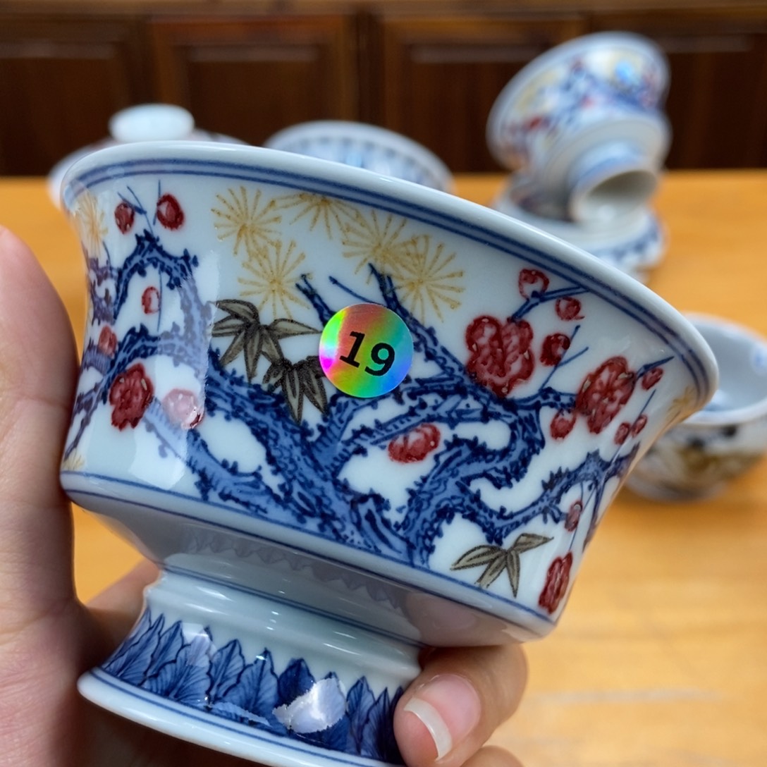 手绘现代茶具非古董