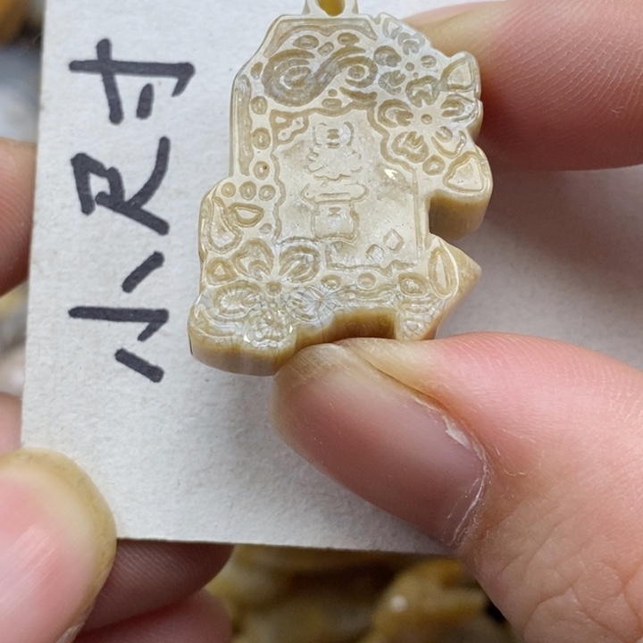 硅化珊瑚（珊瑚玉）未镶嵌颈饰