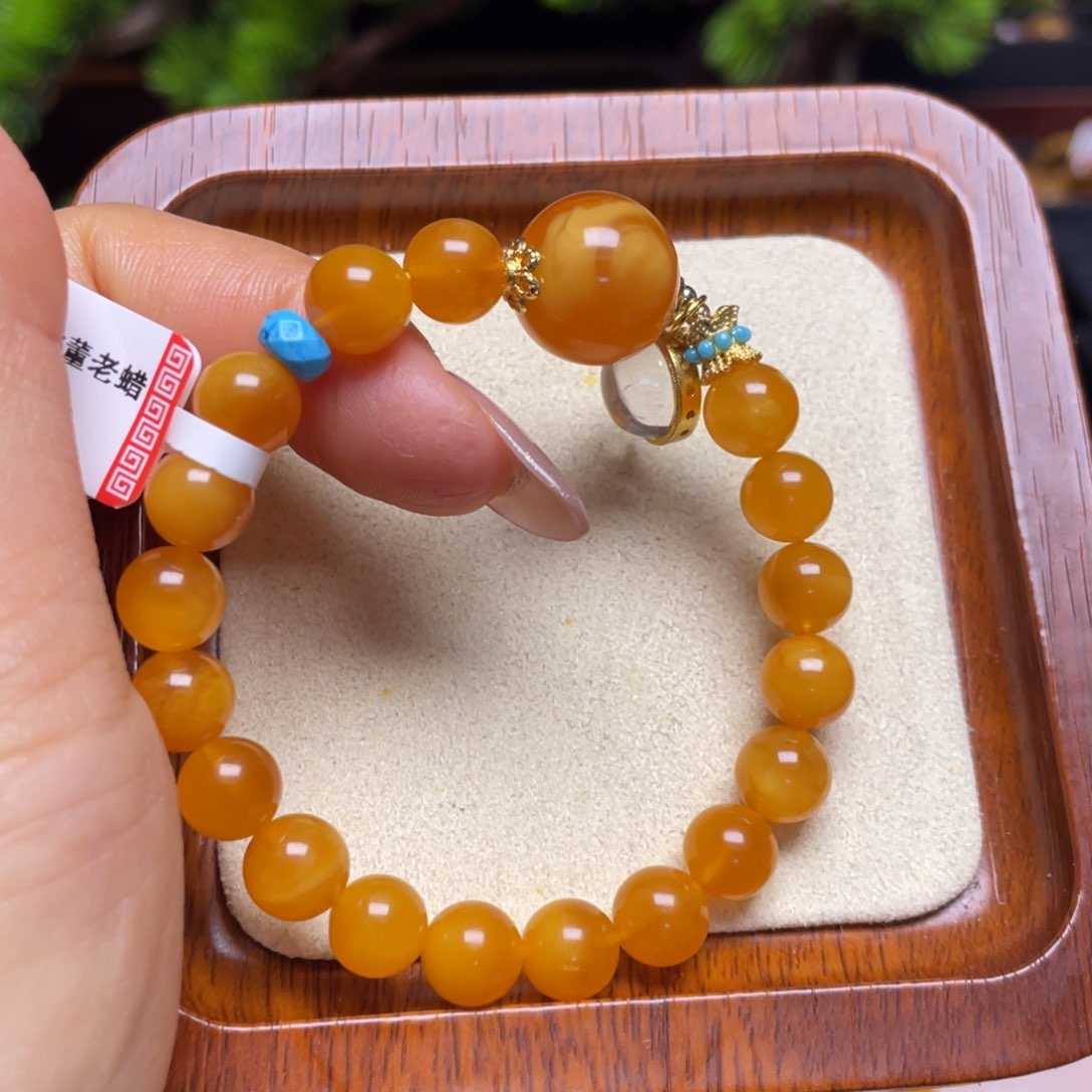 蜜蜡手链未镶嵌手串