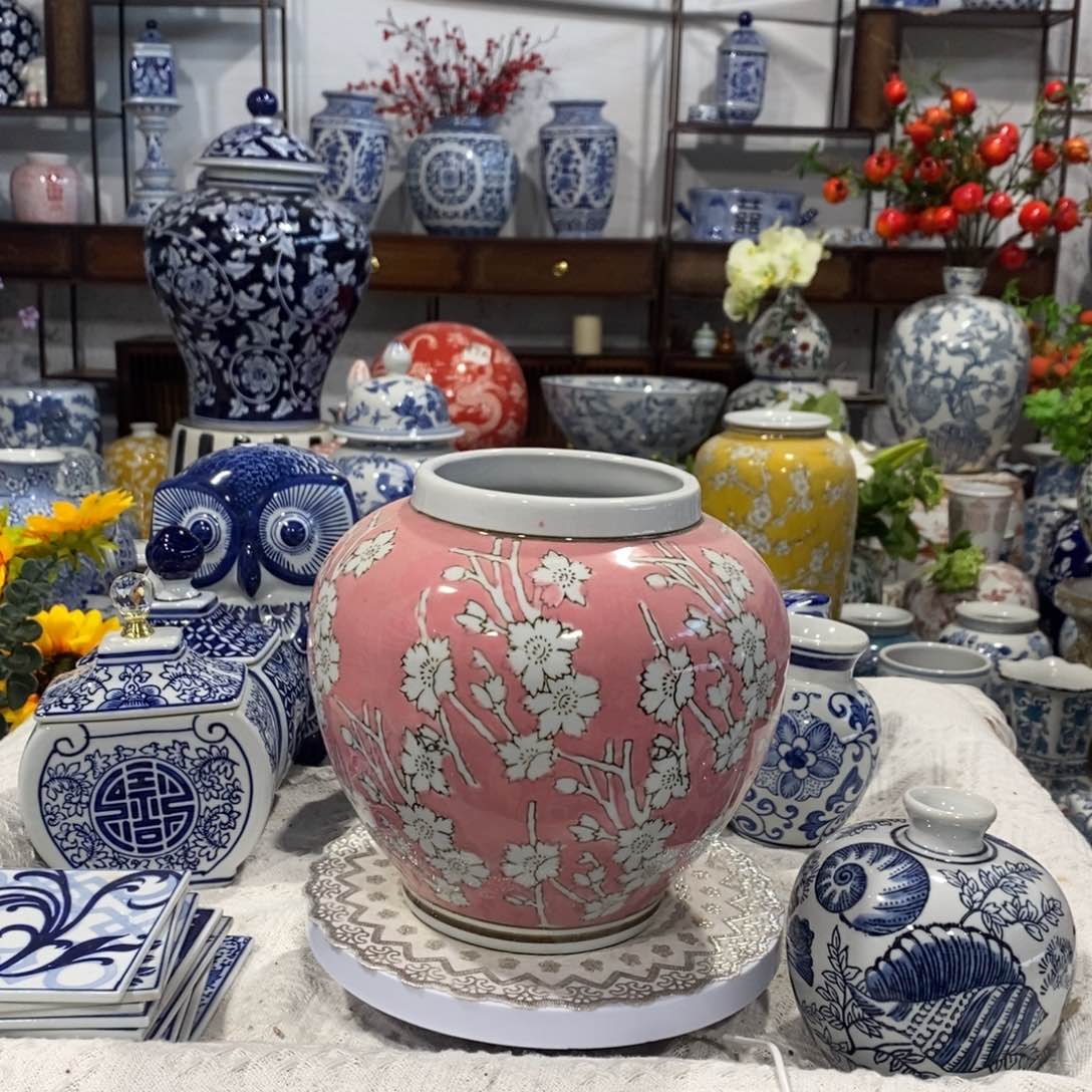 【闪购商品】摆件粉色花瓶摆件……