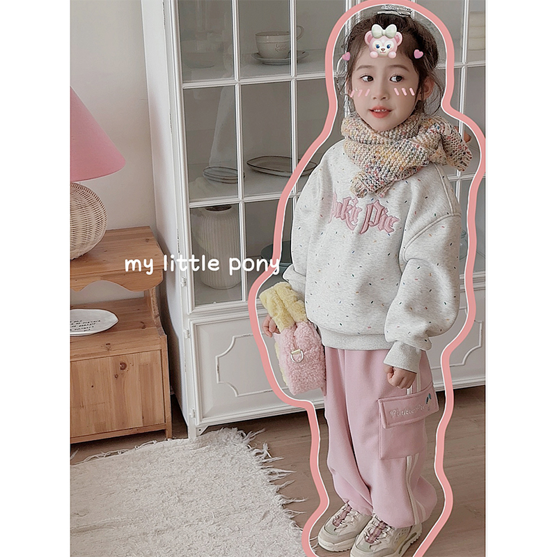 【小马宝莉】秋冬女童加绒休闲卫裤-26403