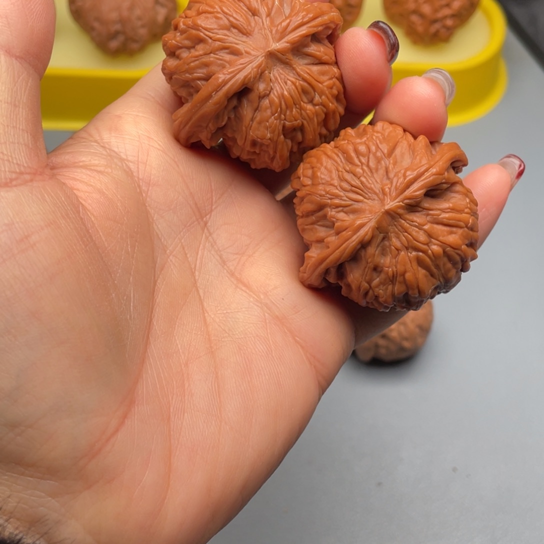 文玩核桃把件42磨盘