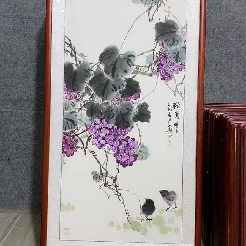 【闪购商品】国画书画作品带框125×65厘米