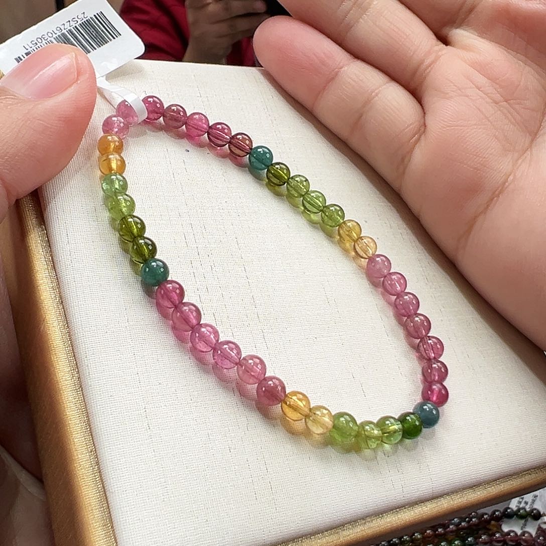 碧玺未镶嵌手串4.5mmmmmmmmm