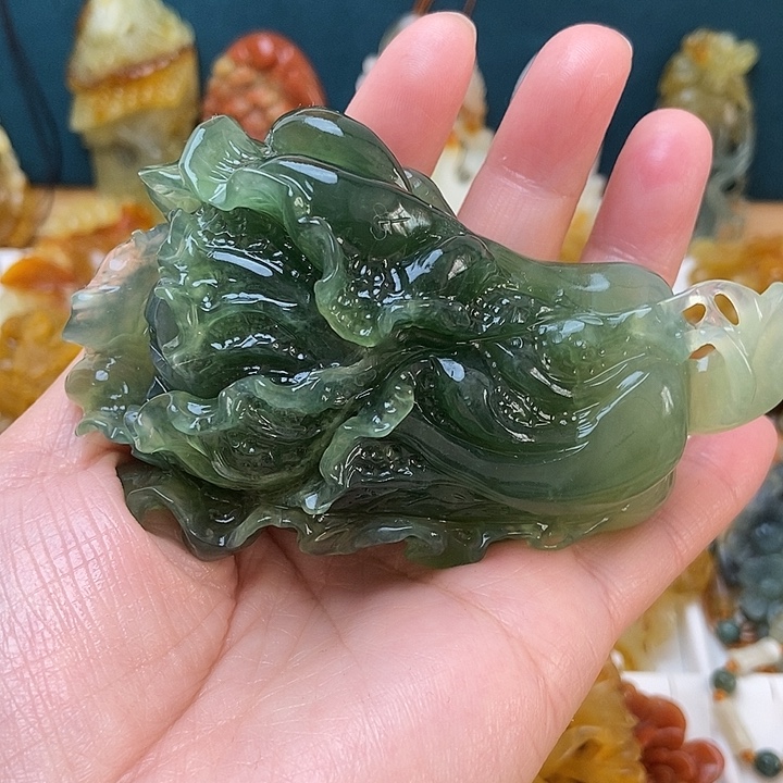 蛇纹石玉合金颈饰