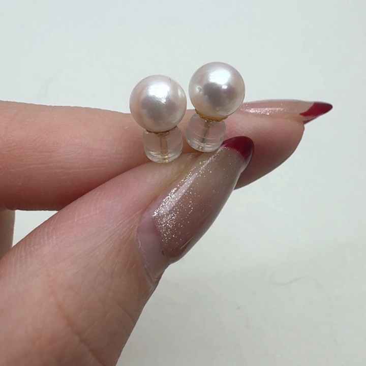 海水珍珠耳饰18K金镶嵌