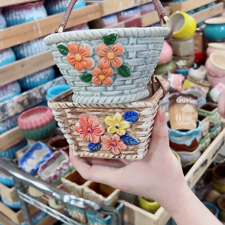 有孔，凑单福利满10元发货陶瓷多肉花盆！