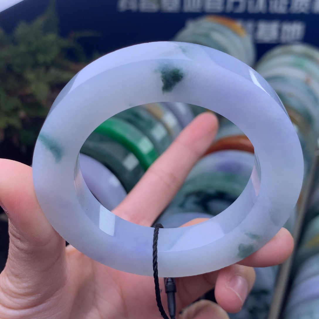 定制翡翠未镶嵌手镯定制不退不换