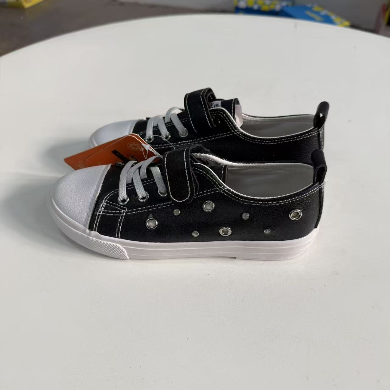 1286男童低帮车缝线板鞋女透气春秋帆布鞋纯色男 