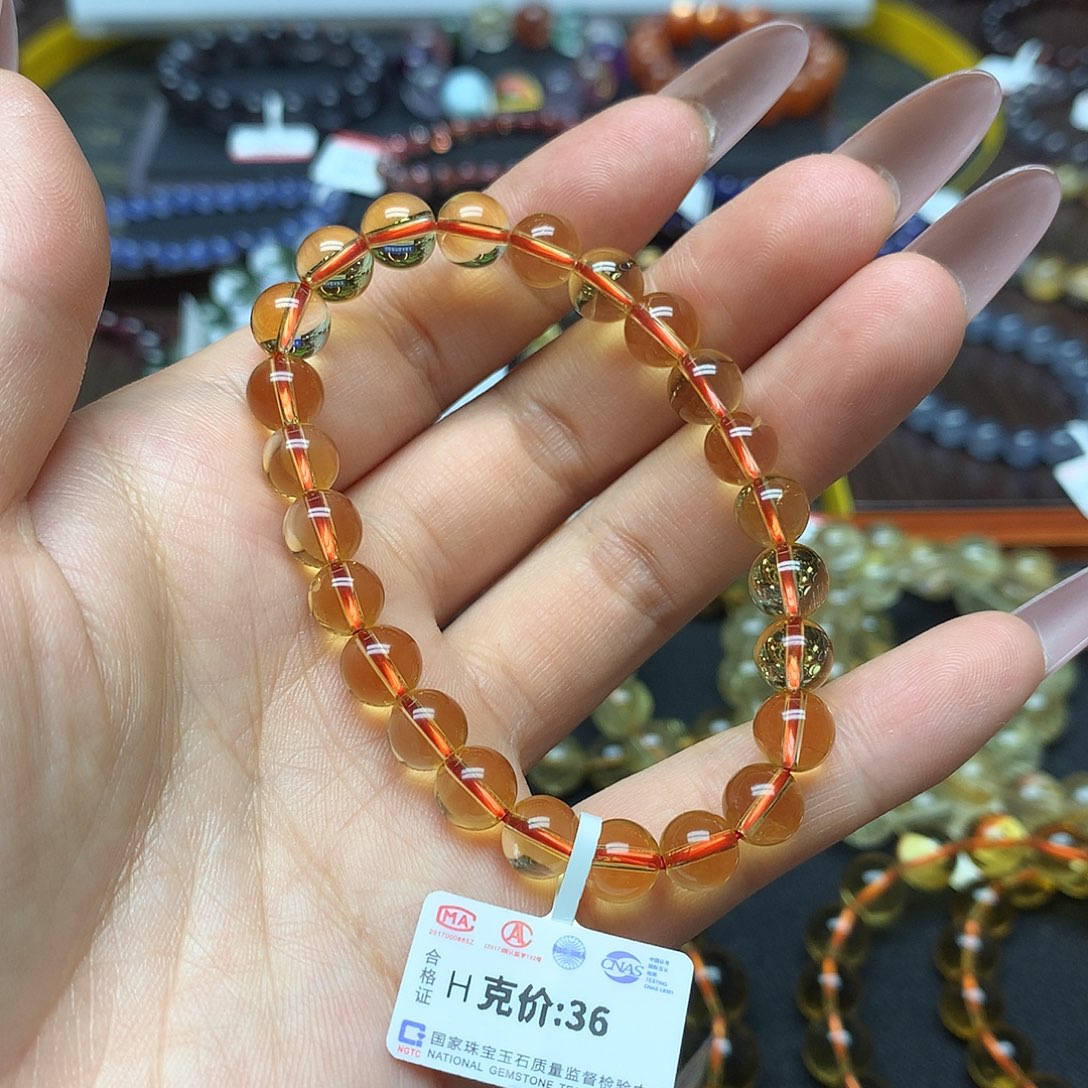 水晶手链未镶嵌芭***果手链
