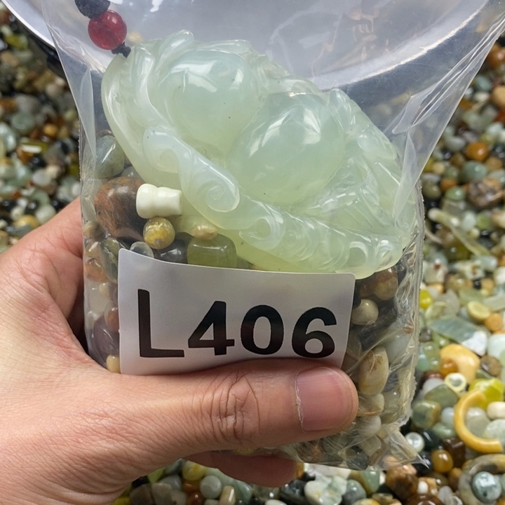 蛇纹石玉鱼缸石未镶嵌