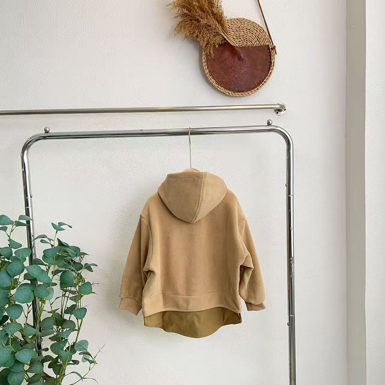 4697帕田园褐假两件外套