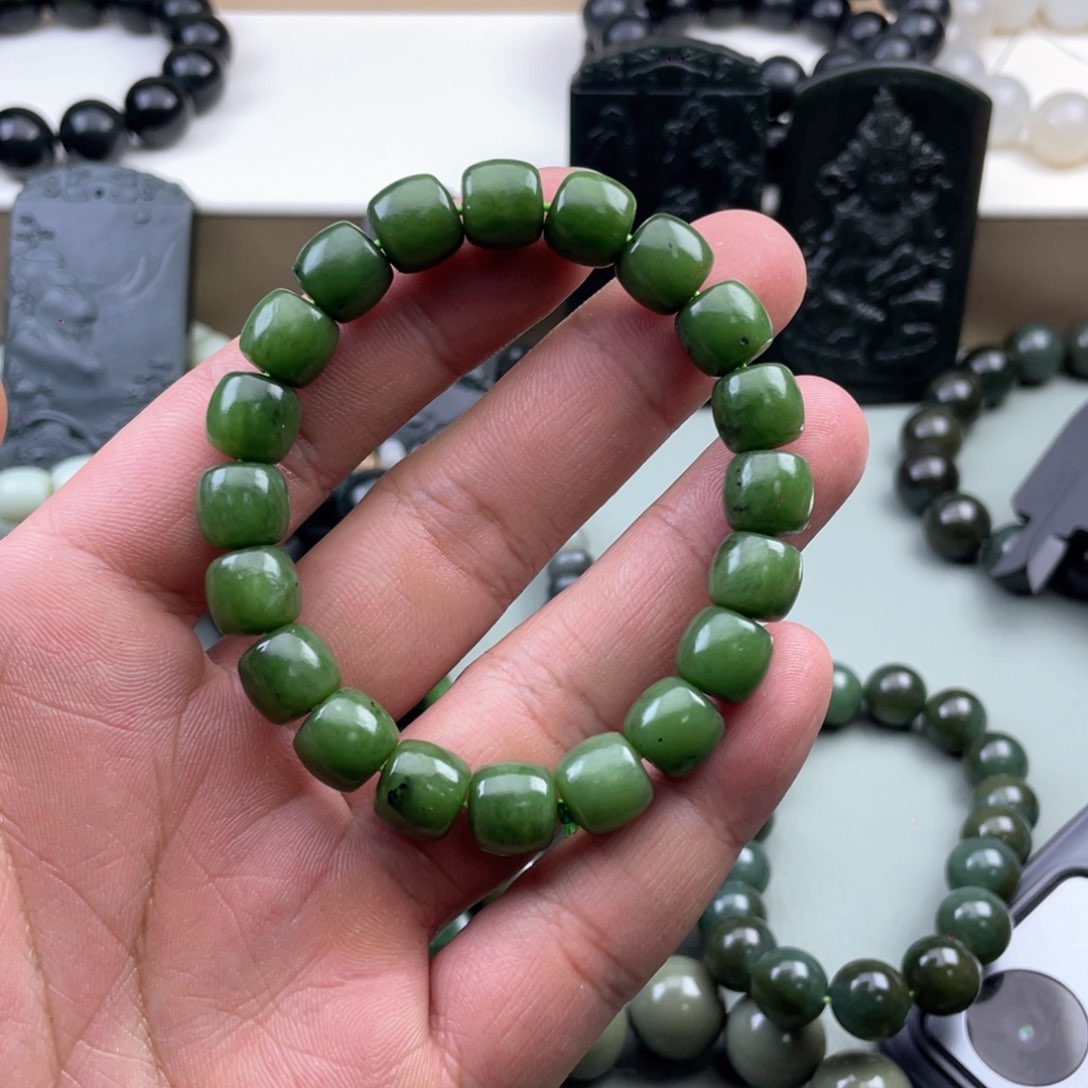 和田玉手串未镶嵌