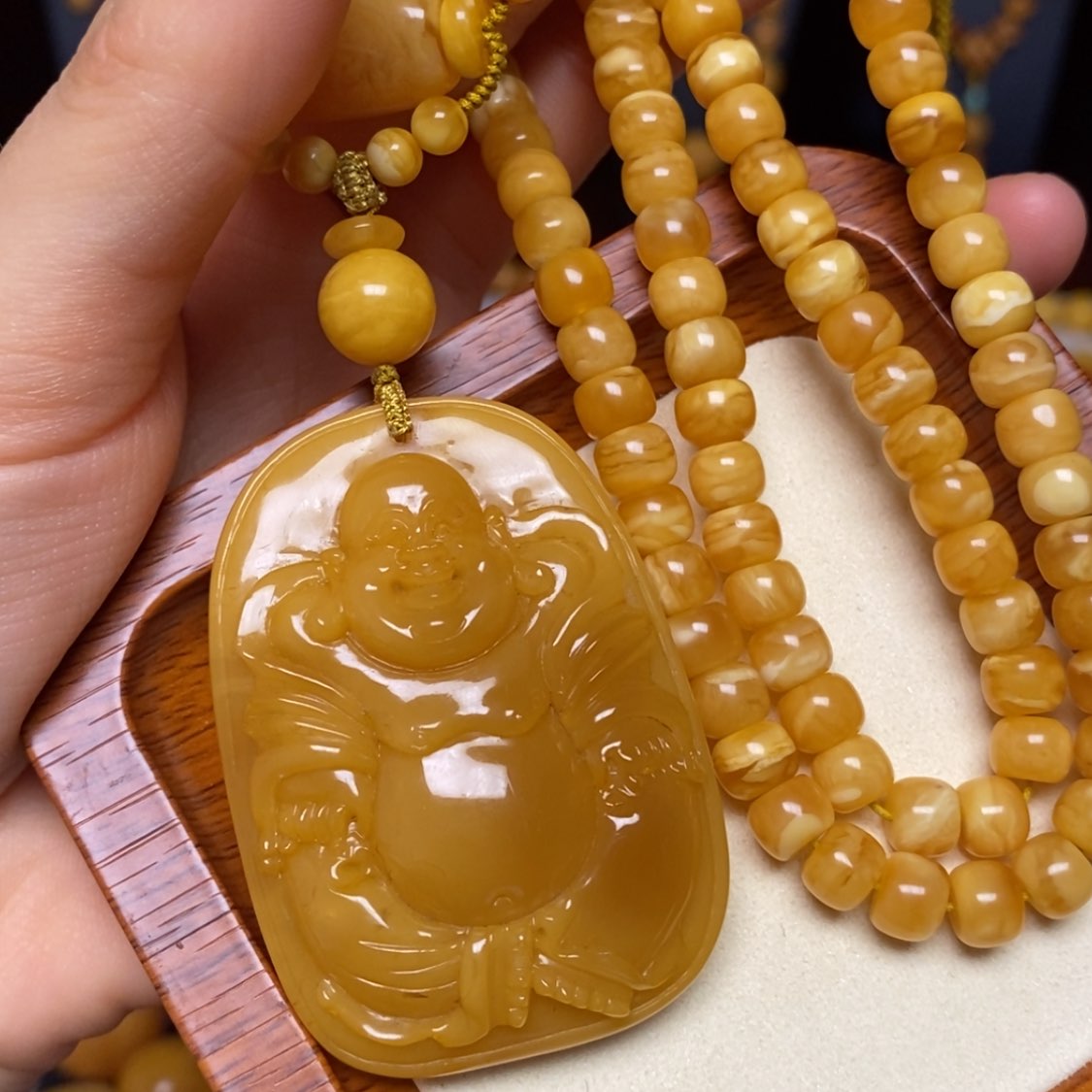 【闪购商品】蜜蜡颈饰未镶嵌项链