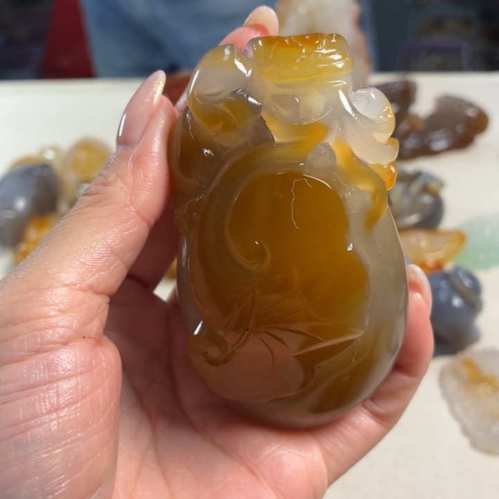 玛瑙/玉髓未镶嵌吊坠(不含链)