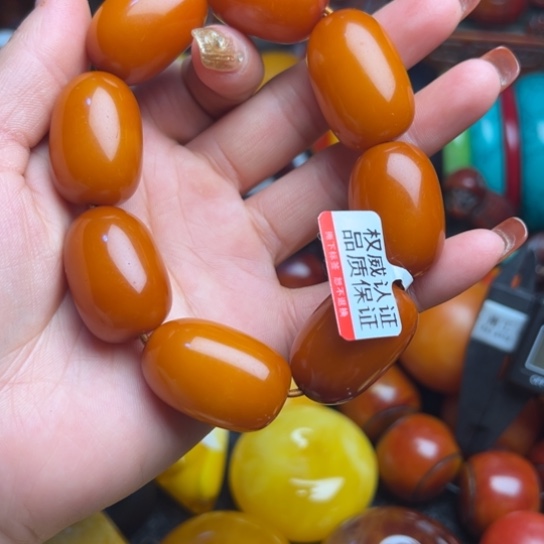 琥珀手串未镶嵌?****?蜜蜡