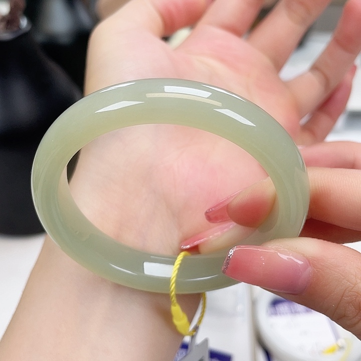 和田玉手镯5354未镶嵌