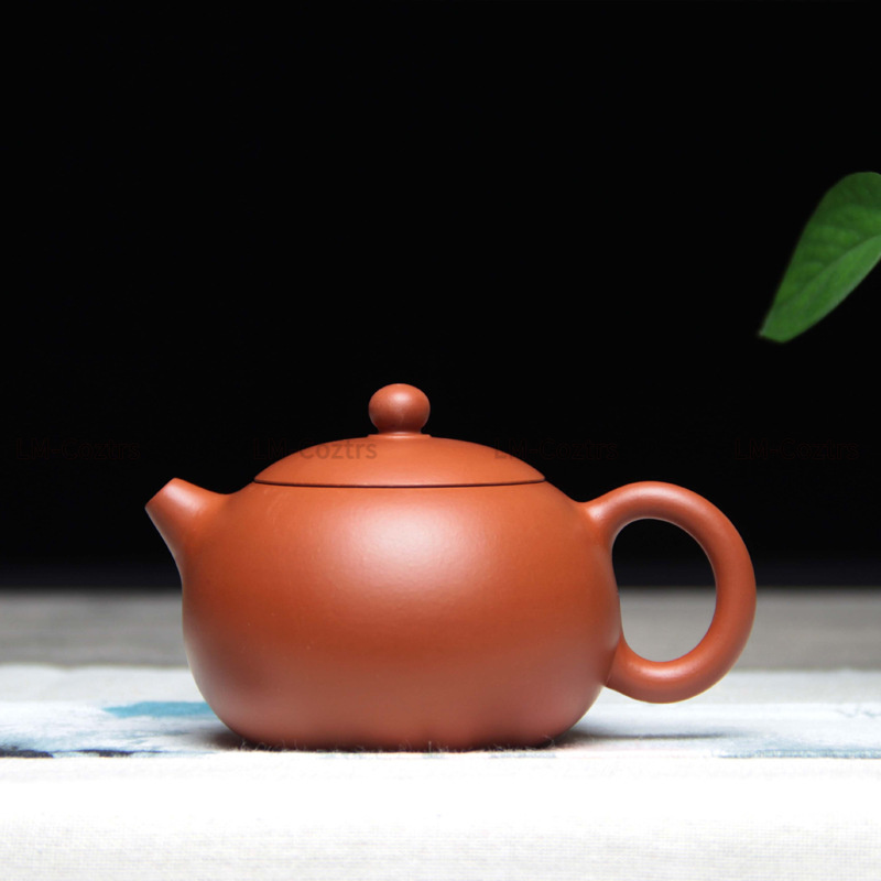 正宗宜兴国工朱泥水平壶紫砂壶西施壶顾跃君小容量泡茶壶单壶茶具