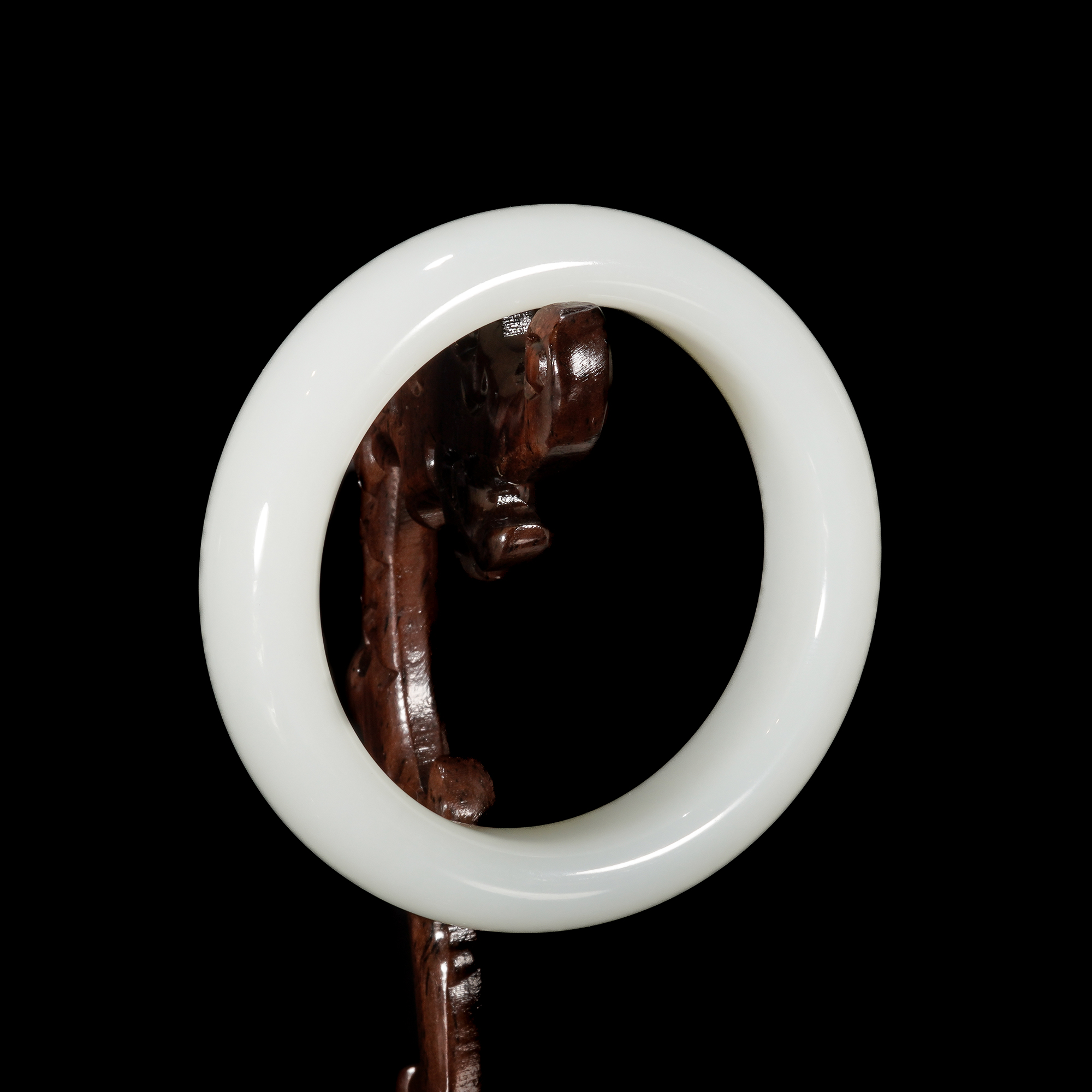 LOT.047羊脂白玉手镯/X3584