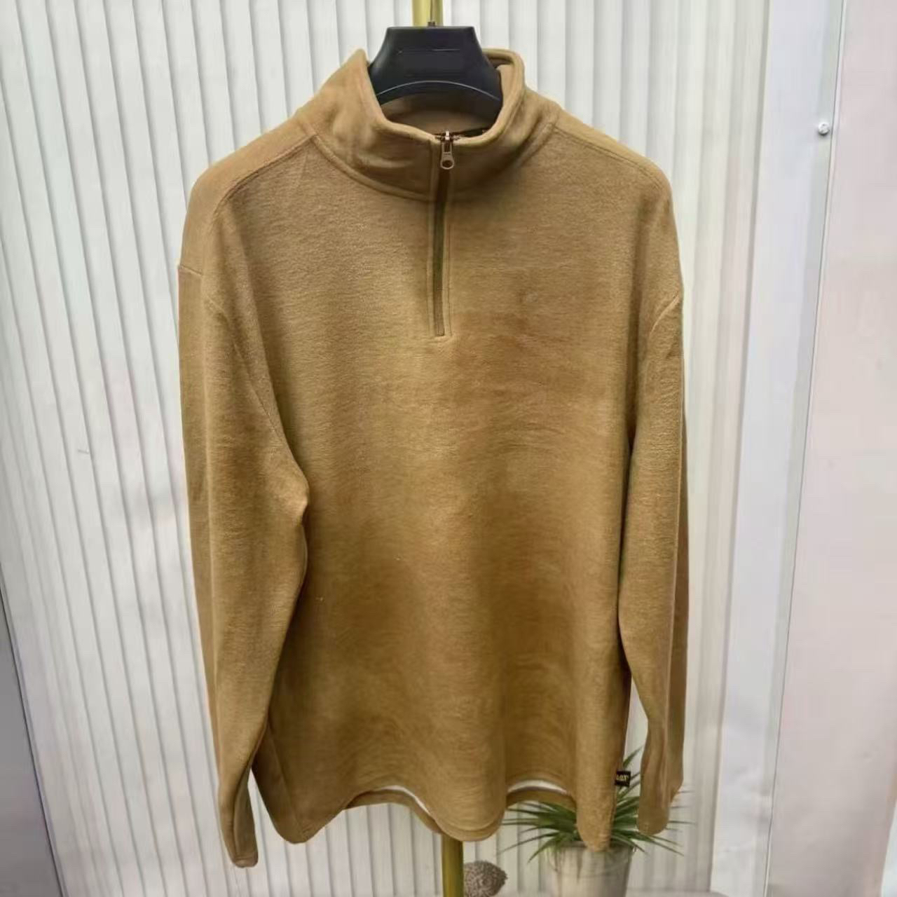 磨毛保暖拉链秋冬合体版长袖卫衣常规款落肩袖