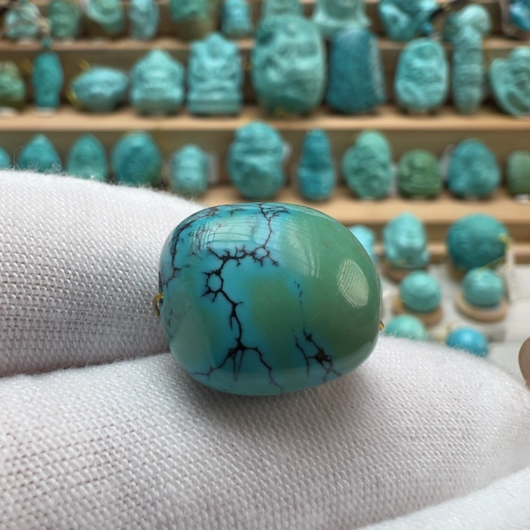 绿松石未镶嵌配饰15.1*16.1