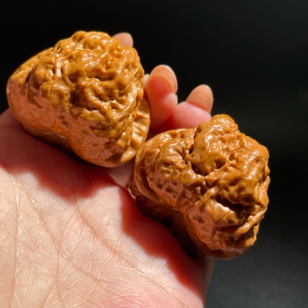 编号366尺寸42金蟾蛤蟆头蜡皮精品配对一物一发