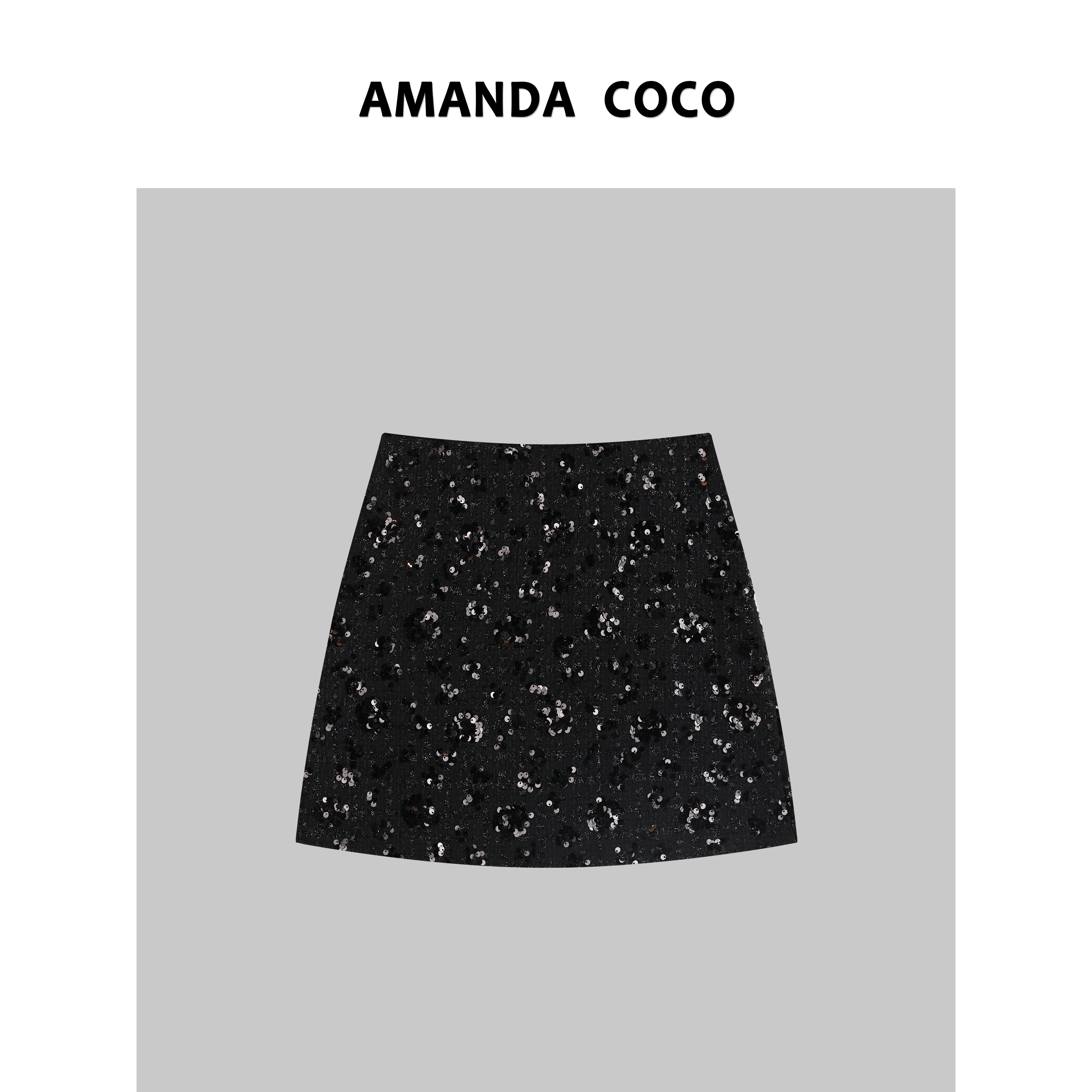 嘉嘉# 设计师款~高定重工立体花朵气质百搭半裙