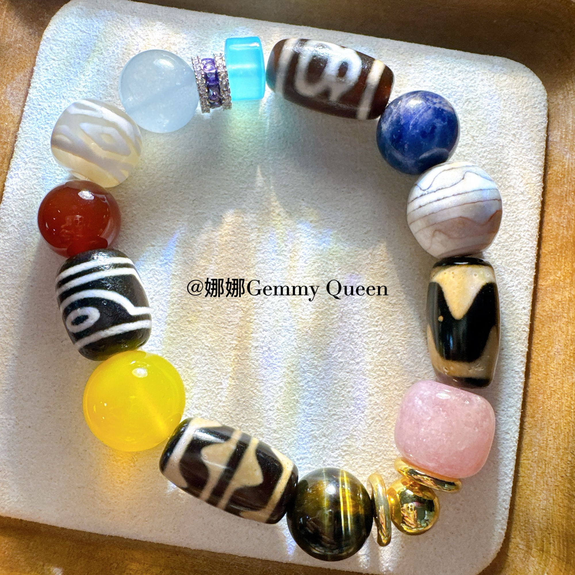 娜娜原创玛瑙（图案多样性）12-14MM手串 多样性发其一GQ06989