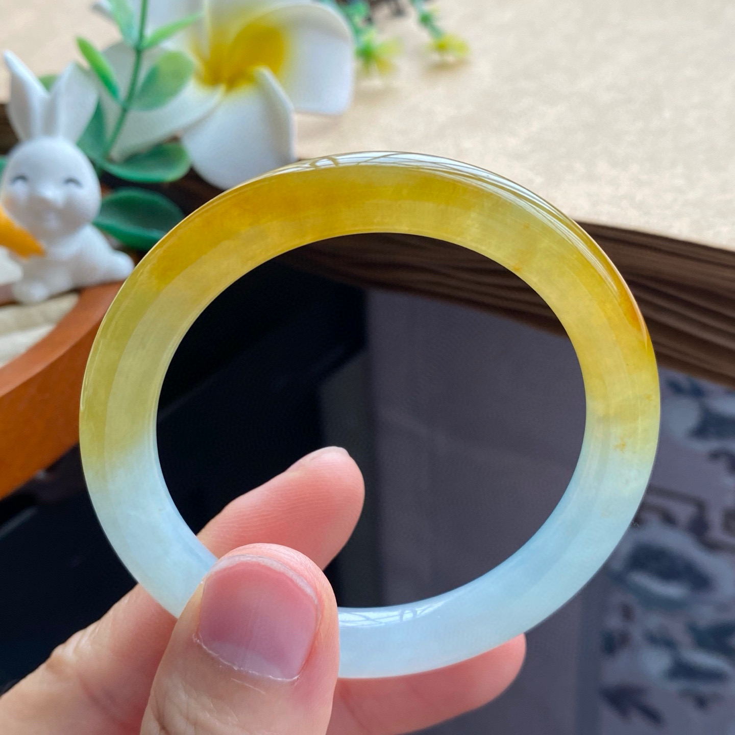 3.20批2092号手镯50.2-7.8-8.2冰橙黄圆条！明亮耀眼！