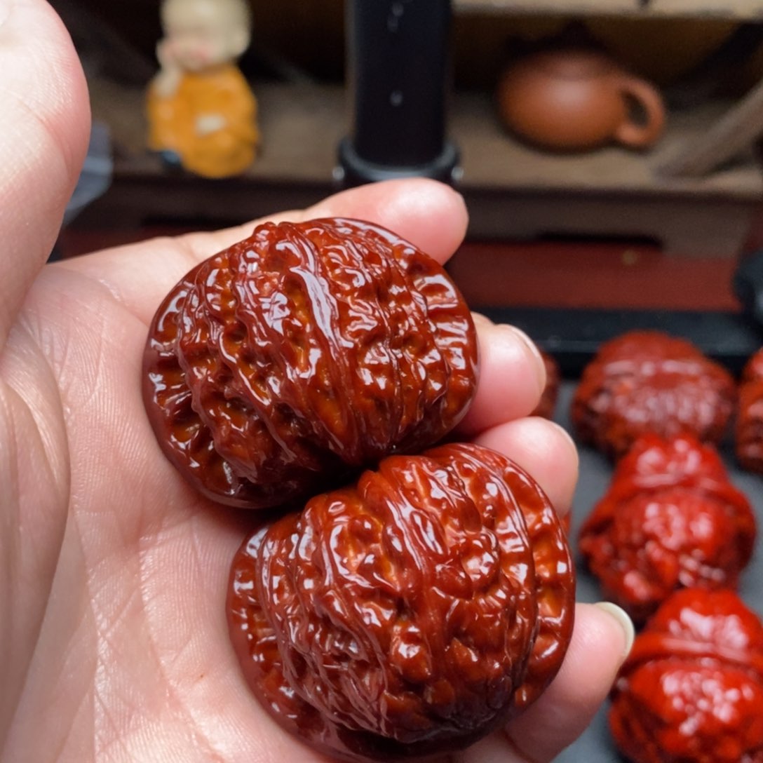 吊坠文玩核桃40白狮子