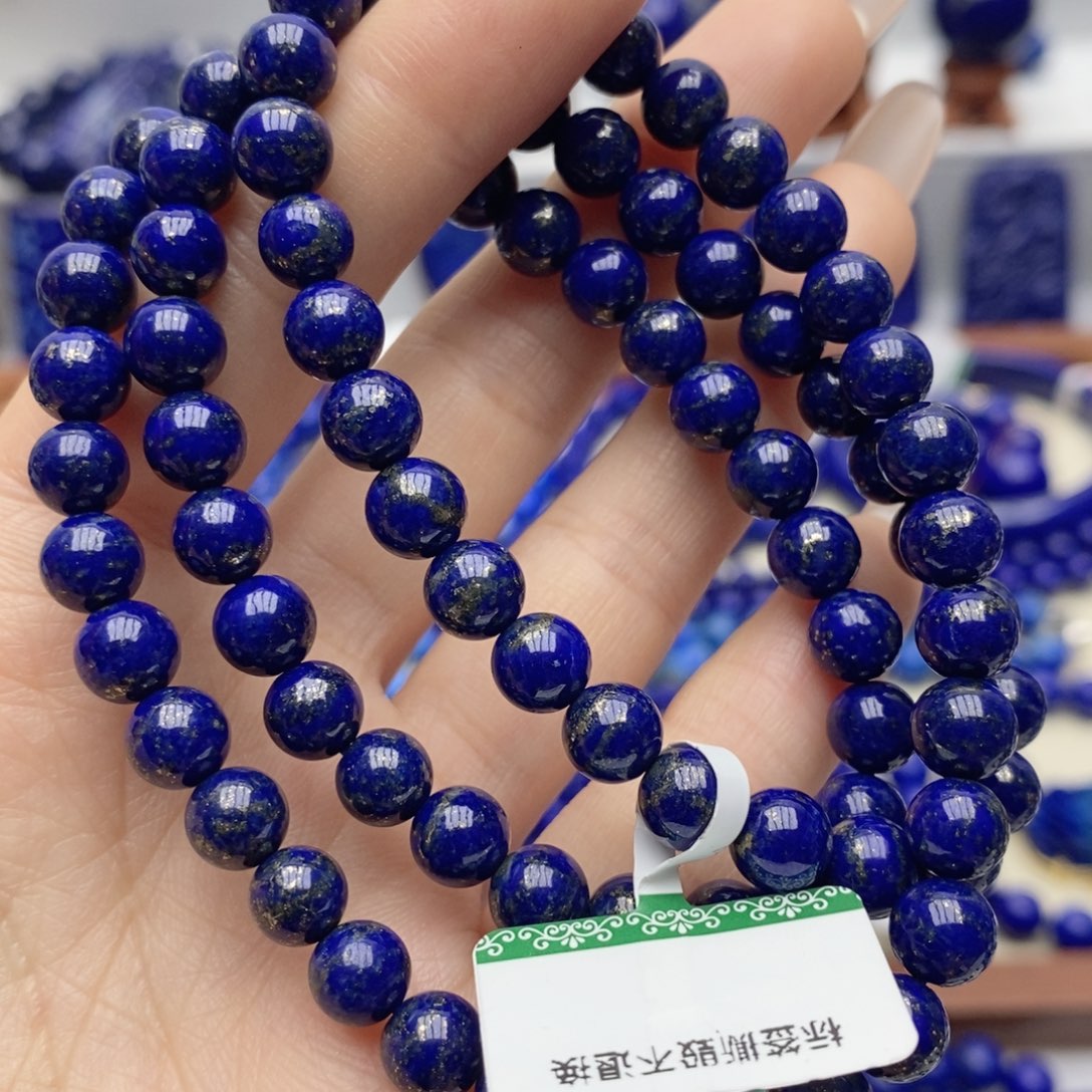 青金石未镶嵌手链