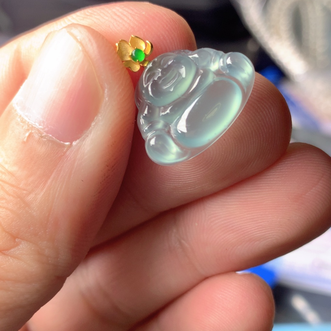 【闪购商品】颈饰18K金镶嵌翡翠翡翠