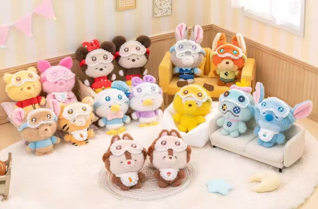 眯眯眼睡衣系列毛绒挂件盲盒