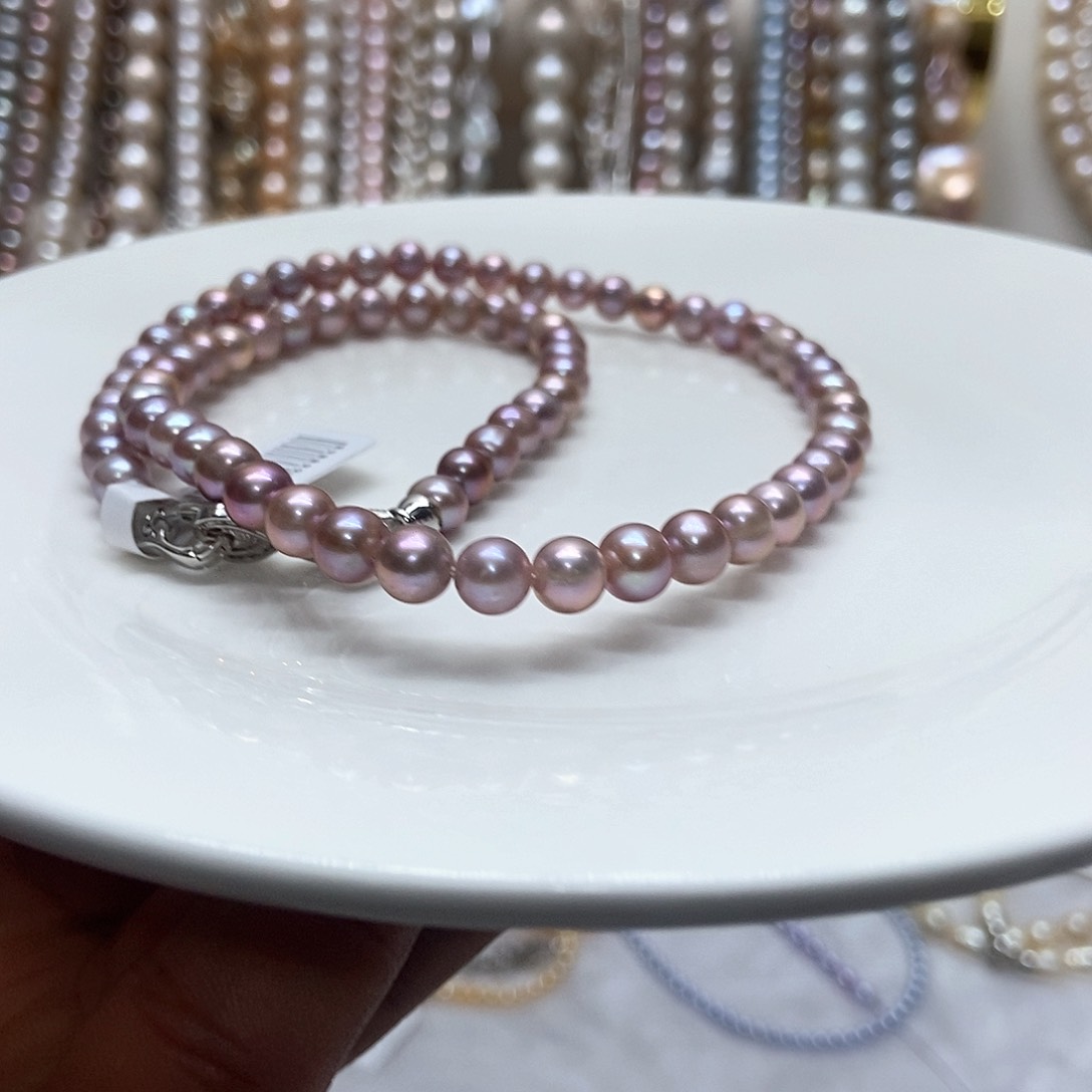 淡水珍珠颈饰合金