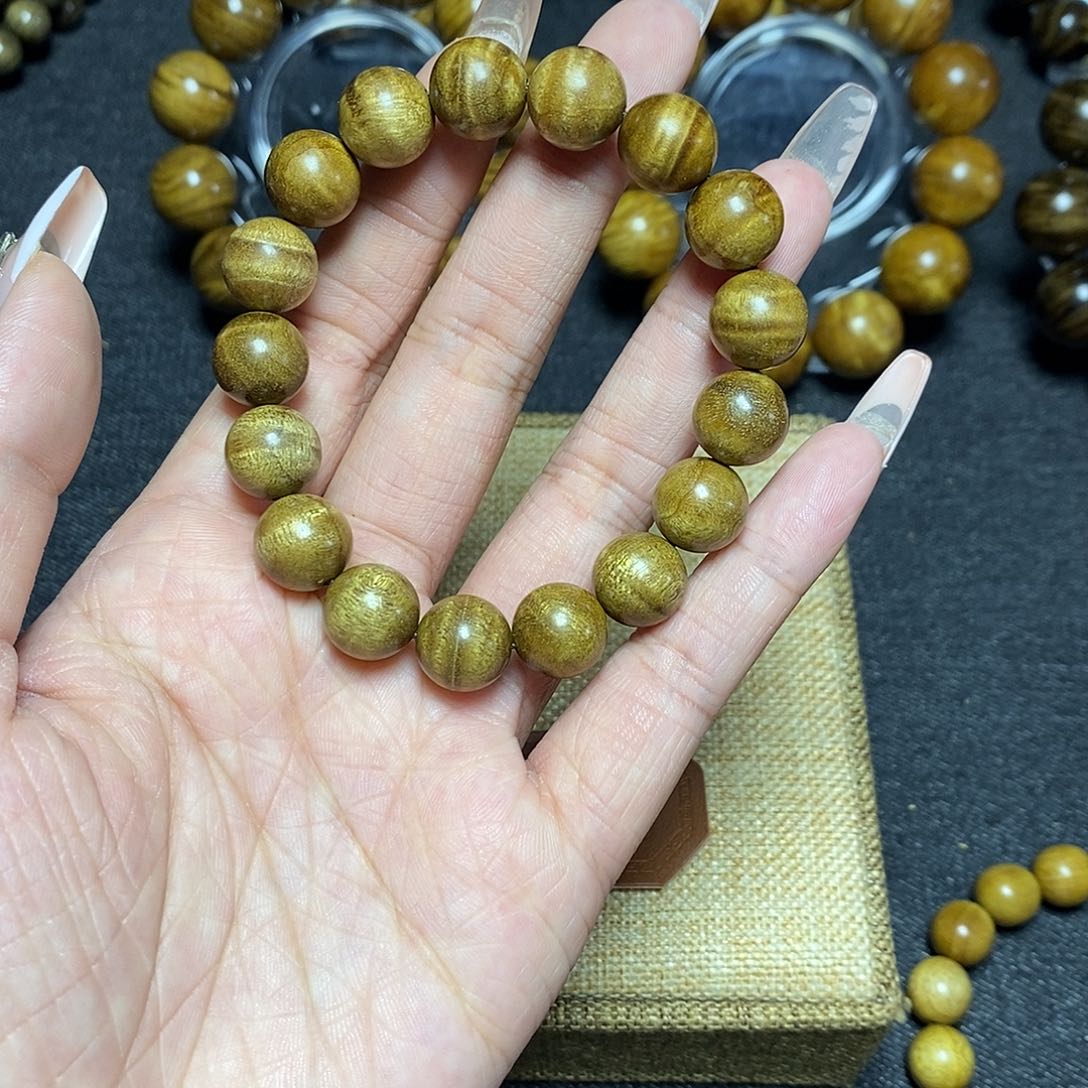 楠木（金丝楠）手串/手链1.2水波纹88