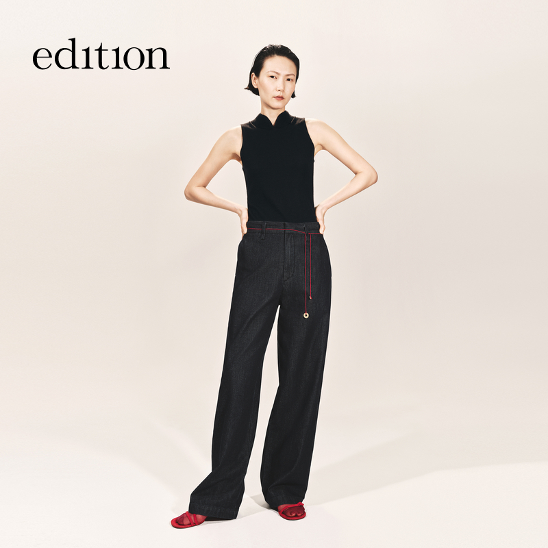 edition × SAMUEL GUI YANG联名系列西裤丝棉牛仔裤#EBE3JEN018