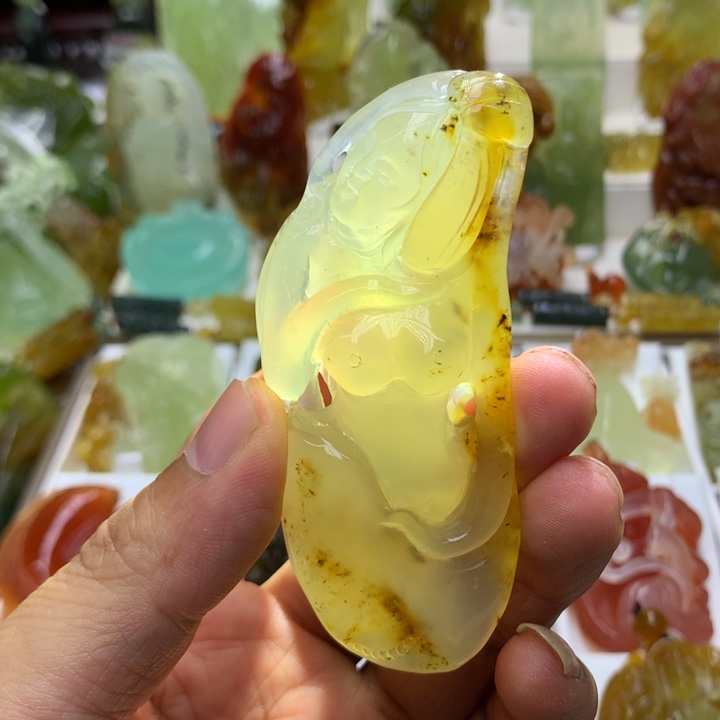 蛇纹石玉未镶嵌珠宝半成品