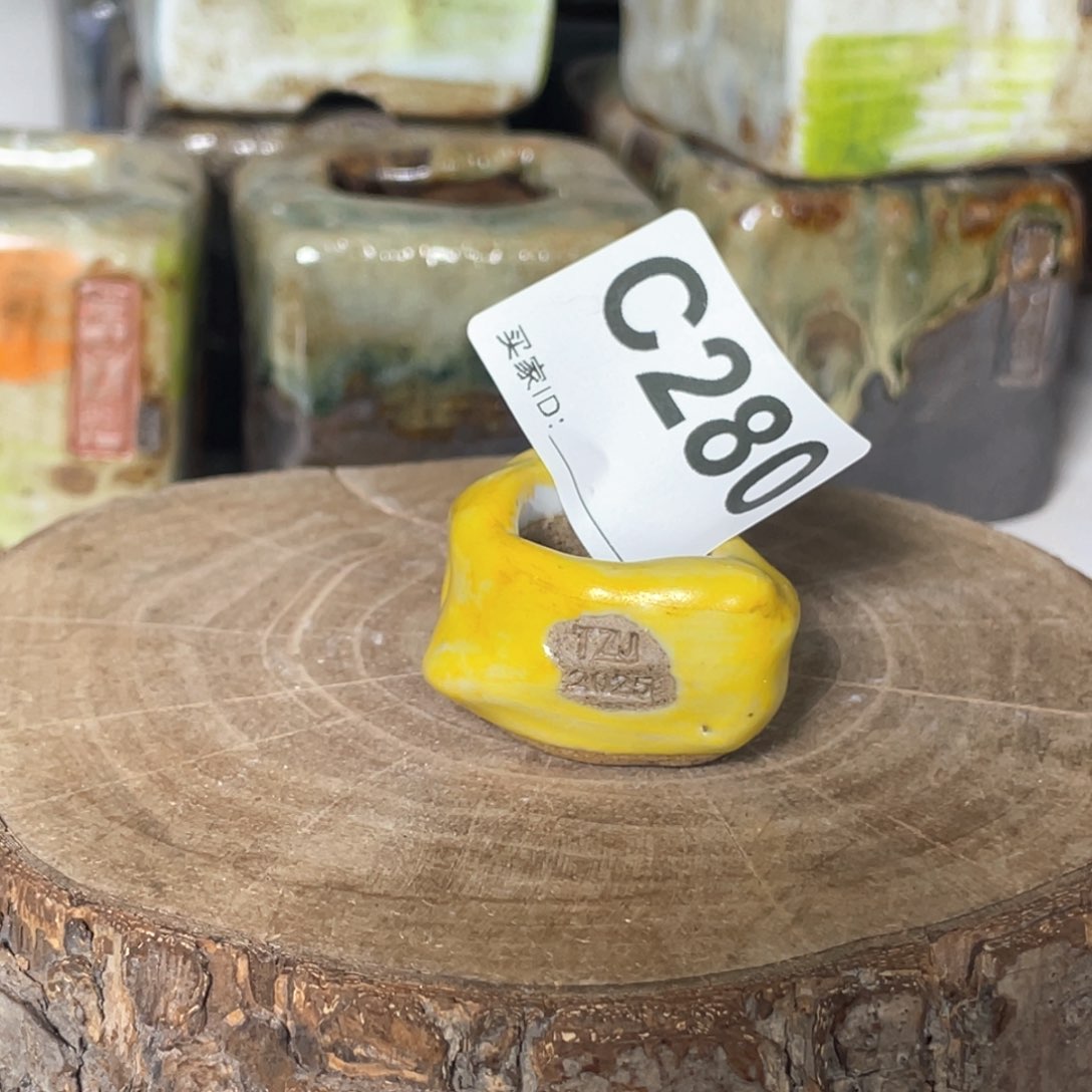 紫砂花盆指尖盆 内口2