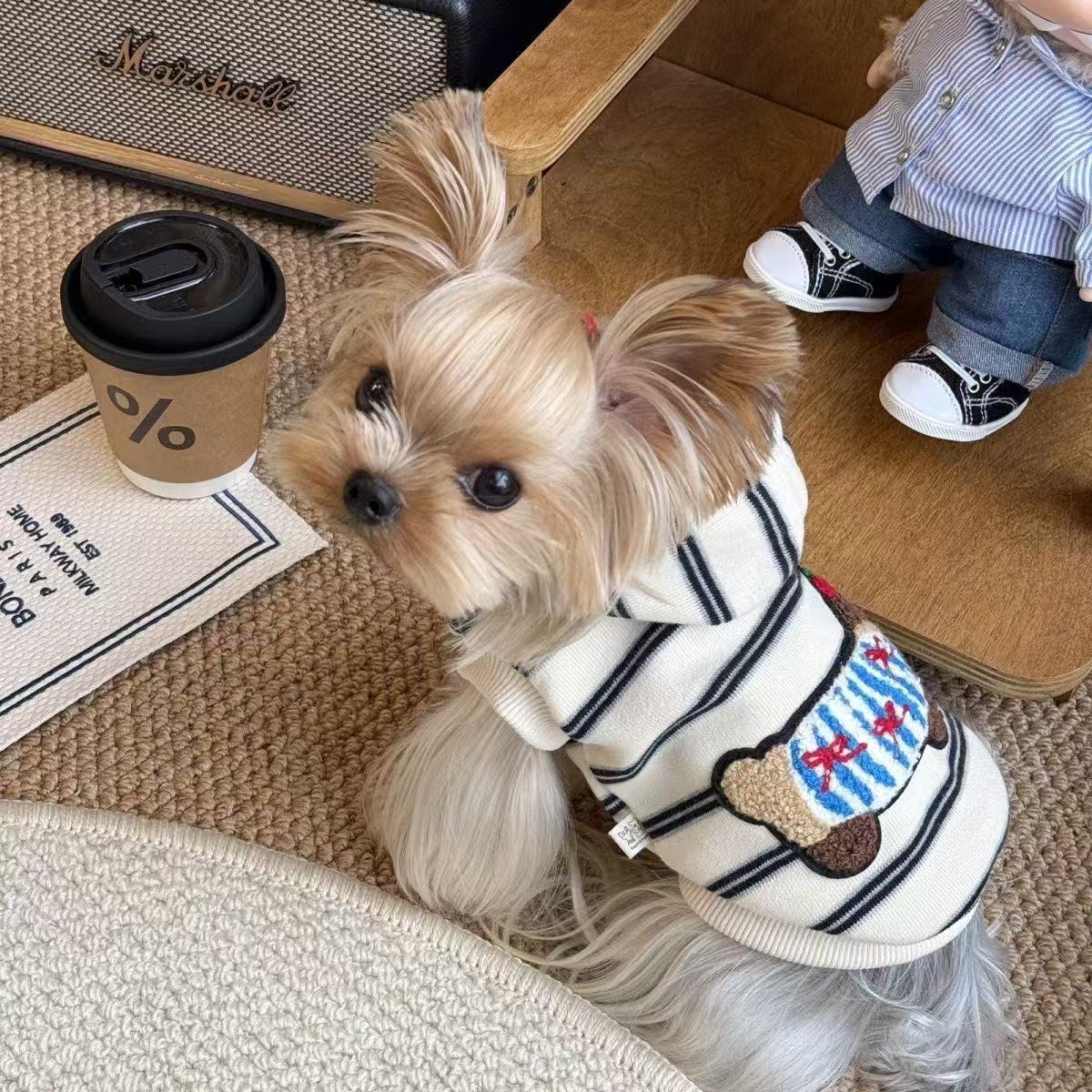 秋冬狗狗衣服卫衣泰迪比熊马尔济斯博美柴犬约克夏猫咪宠物雪纳瑞