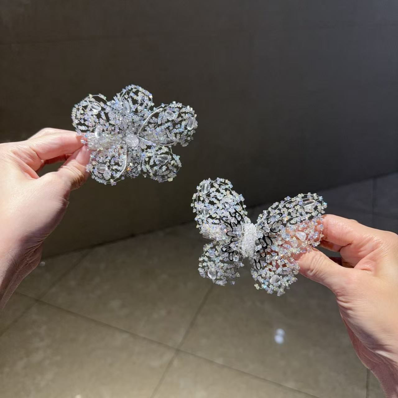 【莫奈海之星】琉璃花语系列大边夹设计气质高级感日常百搭款