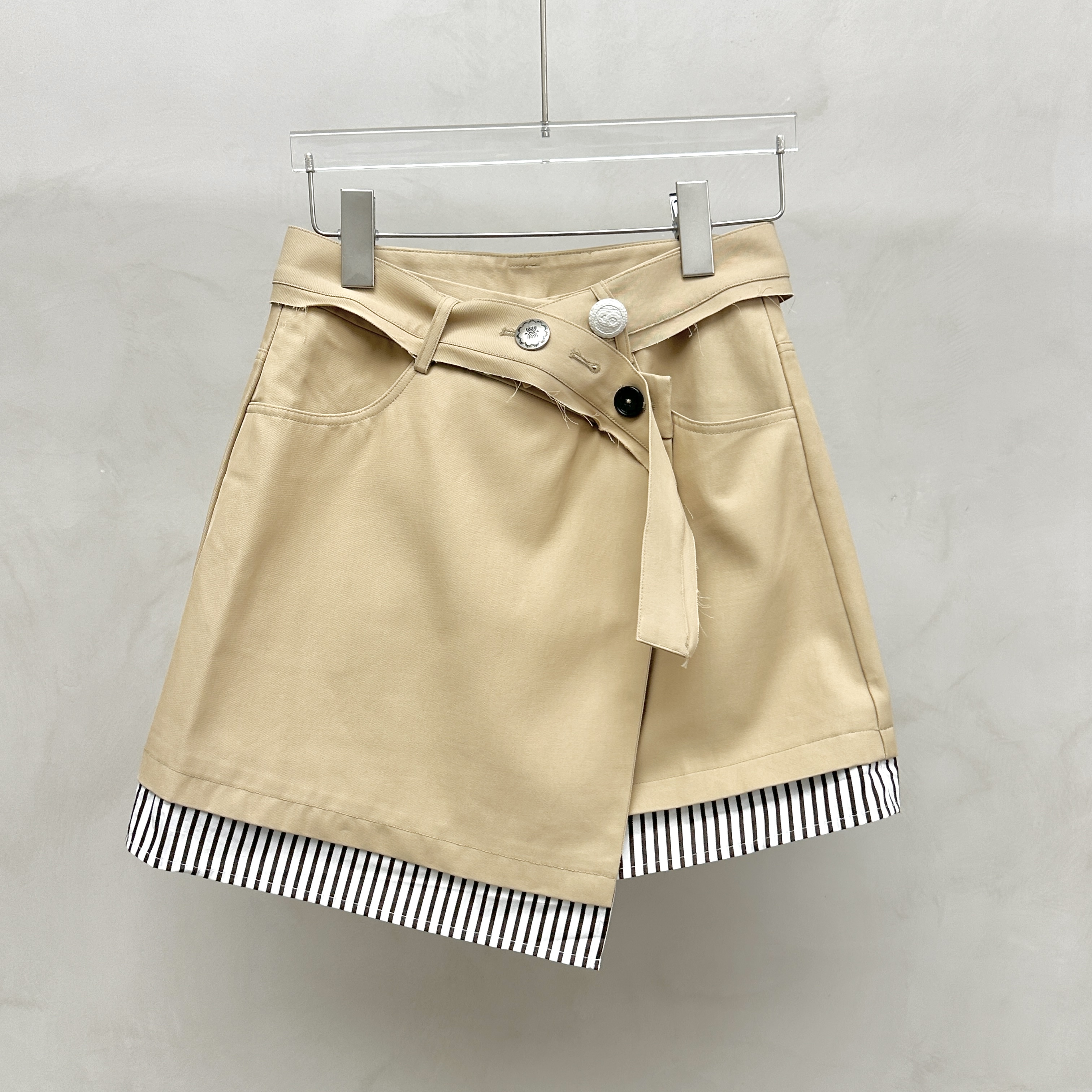 AN9.Studio︱小众设计师品牌卡其色短裙A066