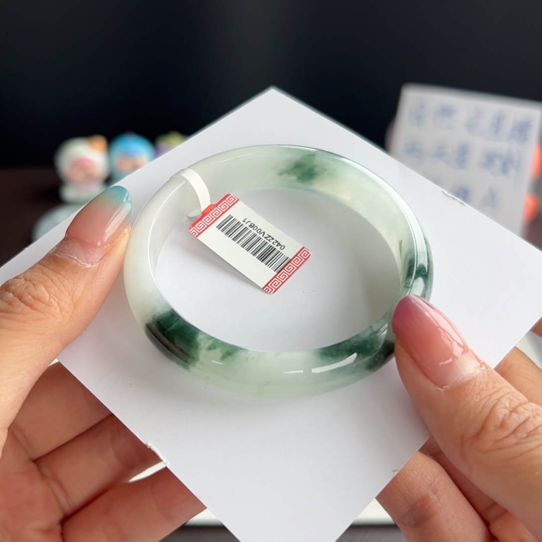 翡翠未镶嵌手镯10号 54.1