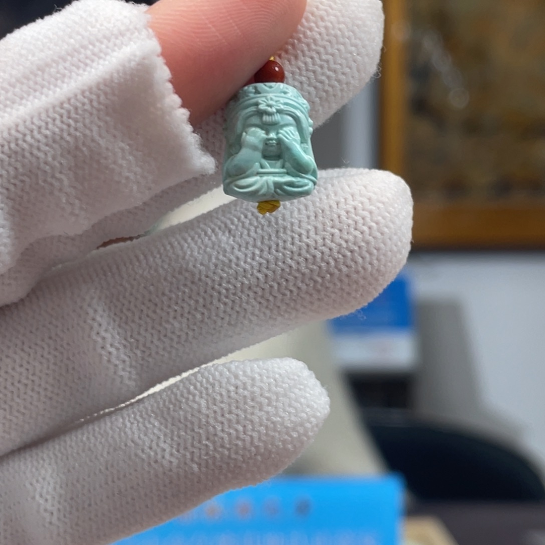 绿松石未镶嵌挂件