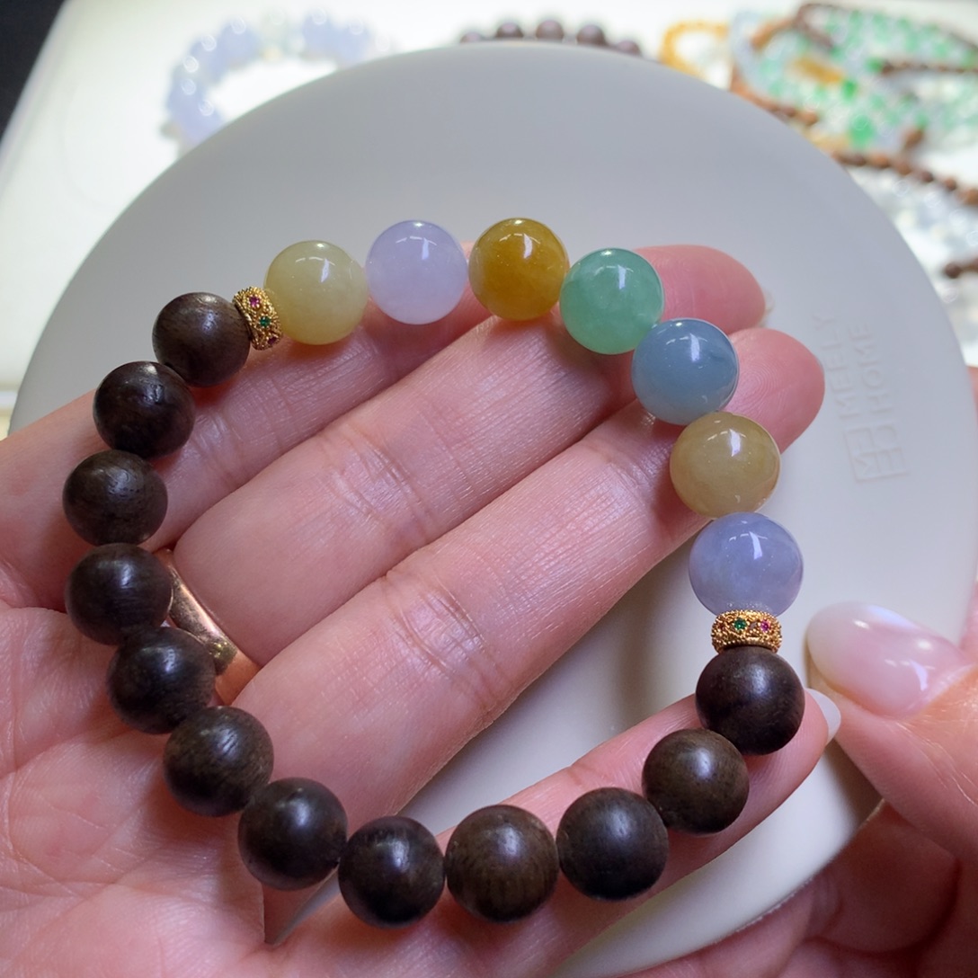 未镶嵌手链翡翠翡翠手串卡10